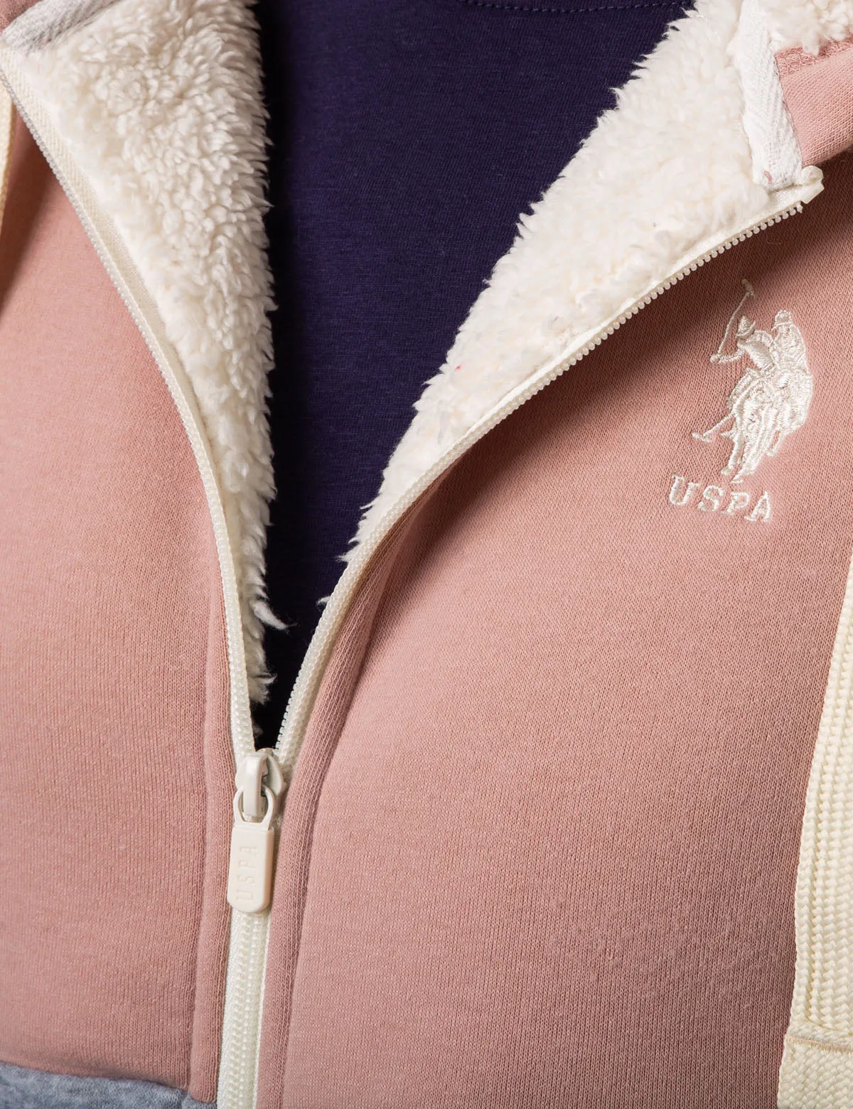 COLORBLOCK FLEECE HOODIE sold by U.S. Polo Assn. product image thumbnail 4