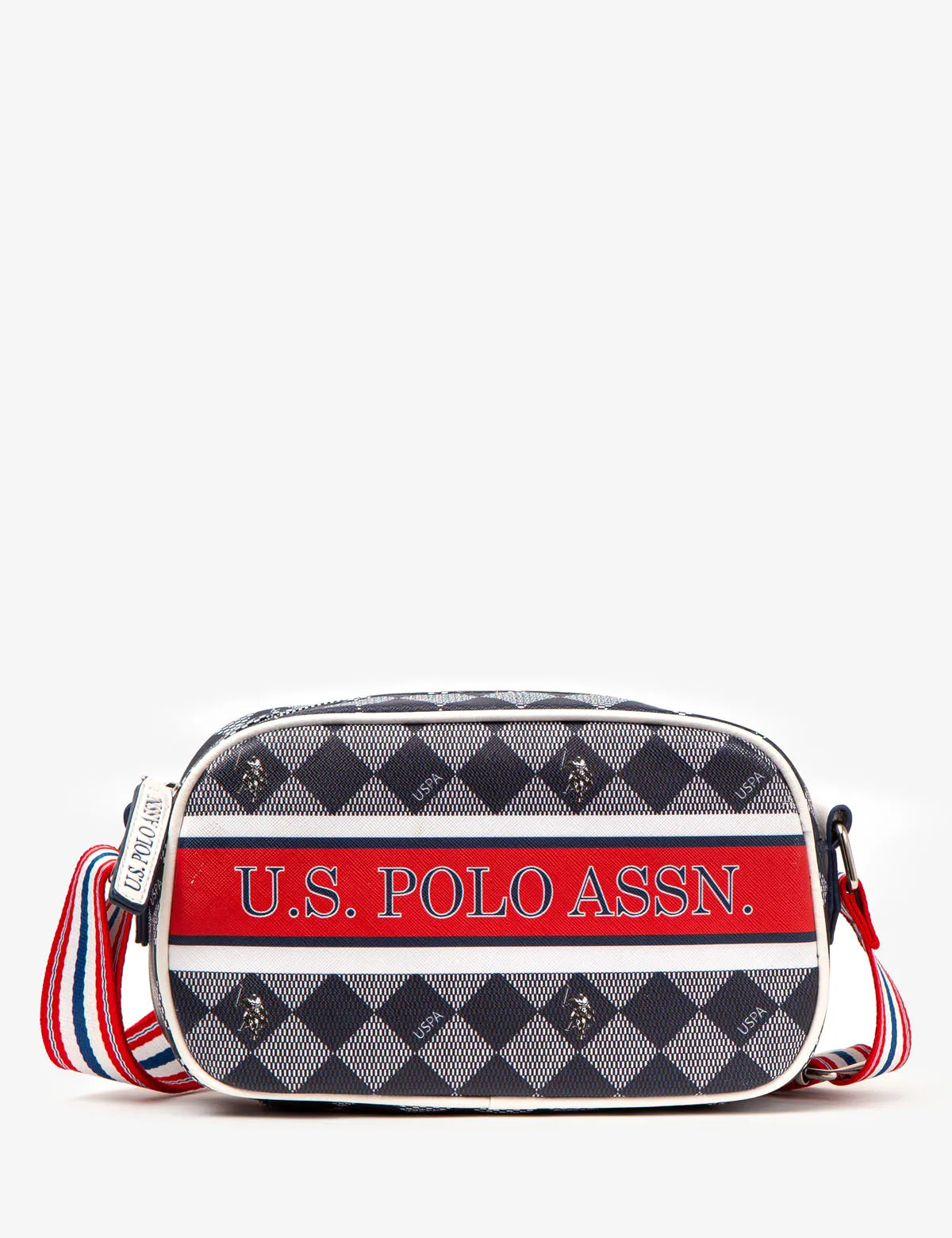 DIAMOND STRIPE CROSSBODY BAG sold by U.S. Polo Assn.