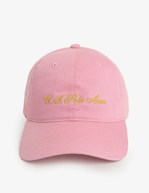 LUREX EMBROIDERED SCRIPT LOGO CAP sold by U.S. Polo Assn.