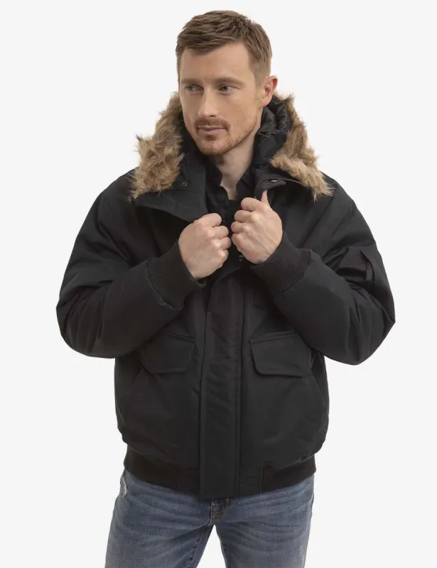 FAUX FUR HOODED SNORKEL JACKET sold by U.S. Polo Assn.