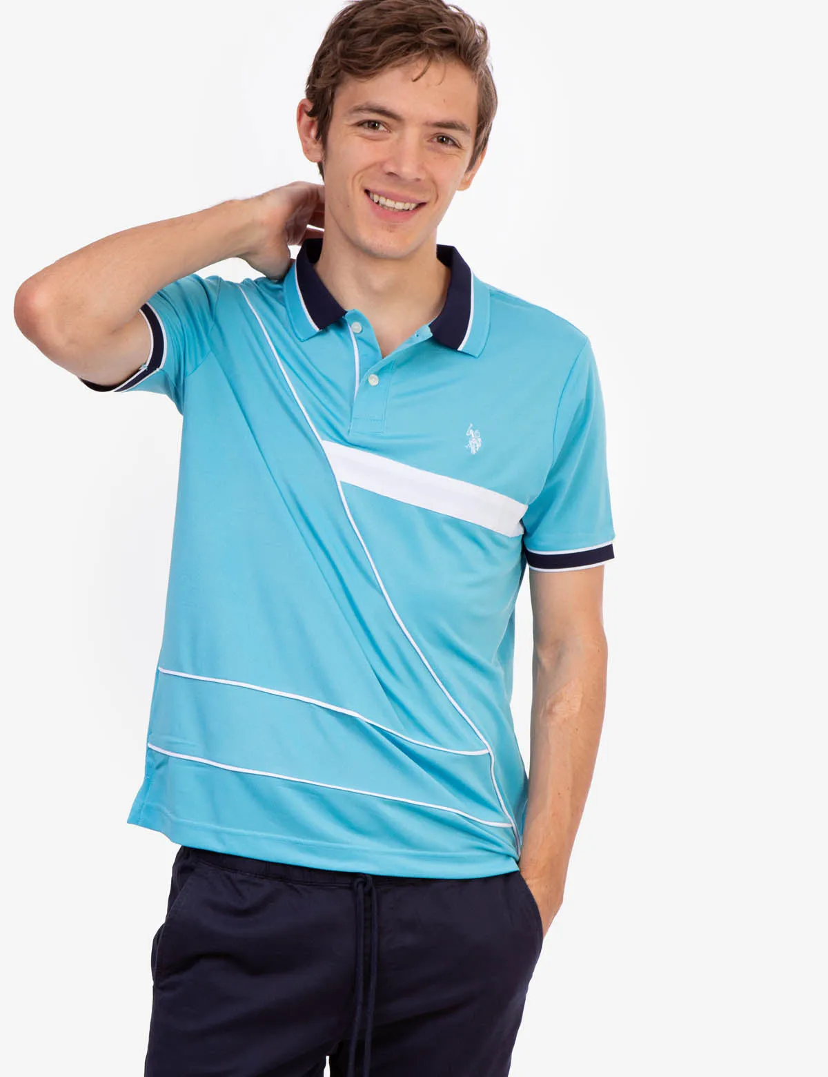 PIQUE COLORBLOCK POLO SHIRT sold by U.S. Polo Assn. product image thumbnail 5