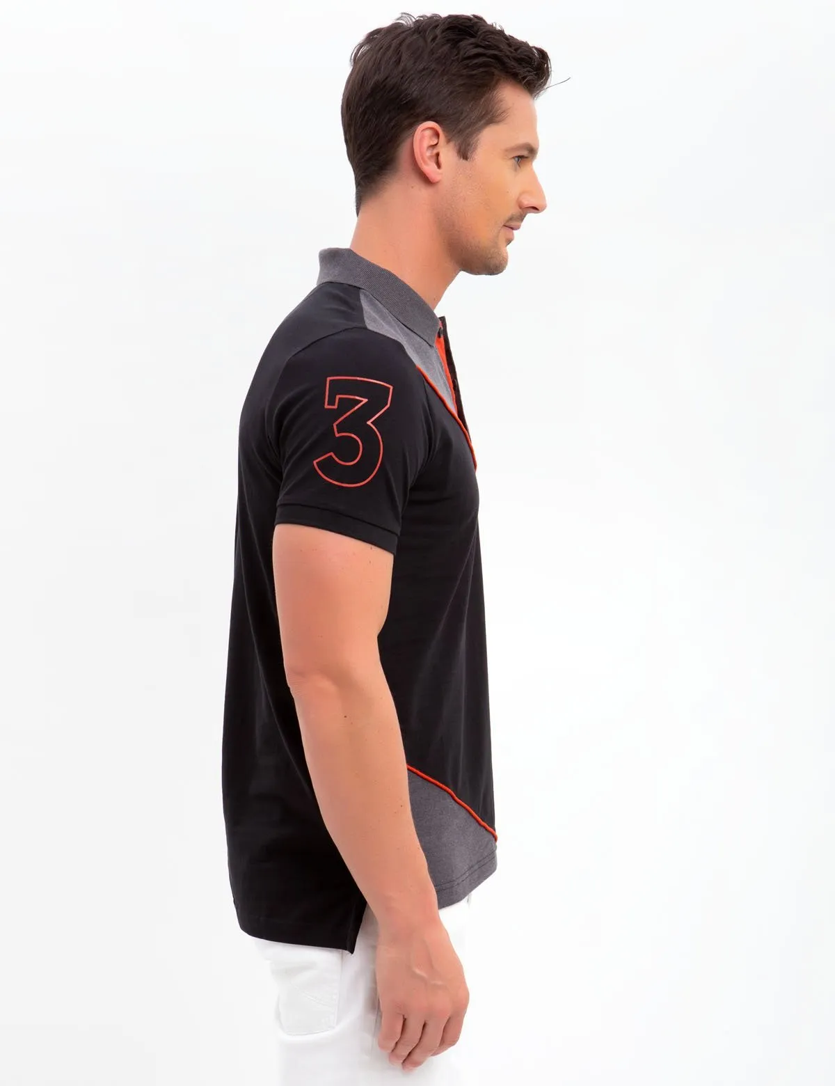 SLIM FIT STRETCH COLORBLOCK POLO SHIRT sold by U.S. Polo Assn. product image thumbnail 3