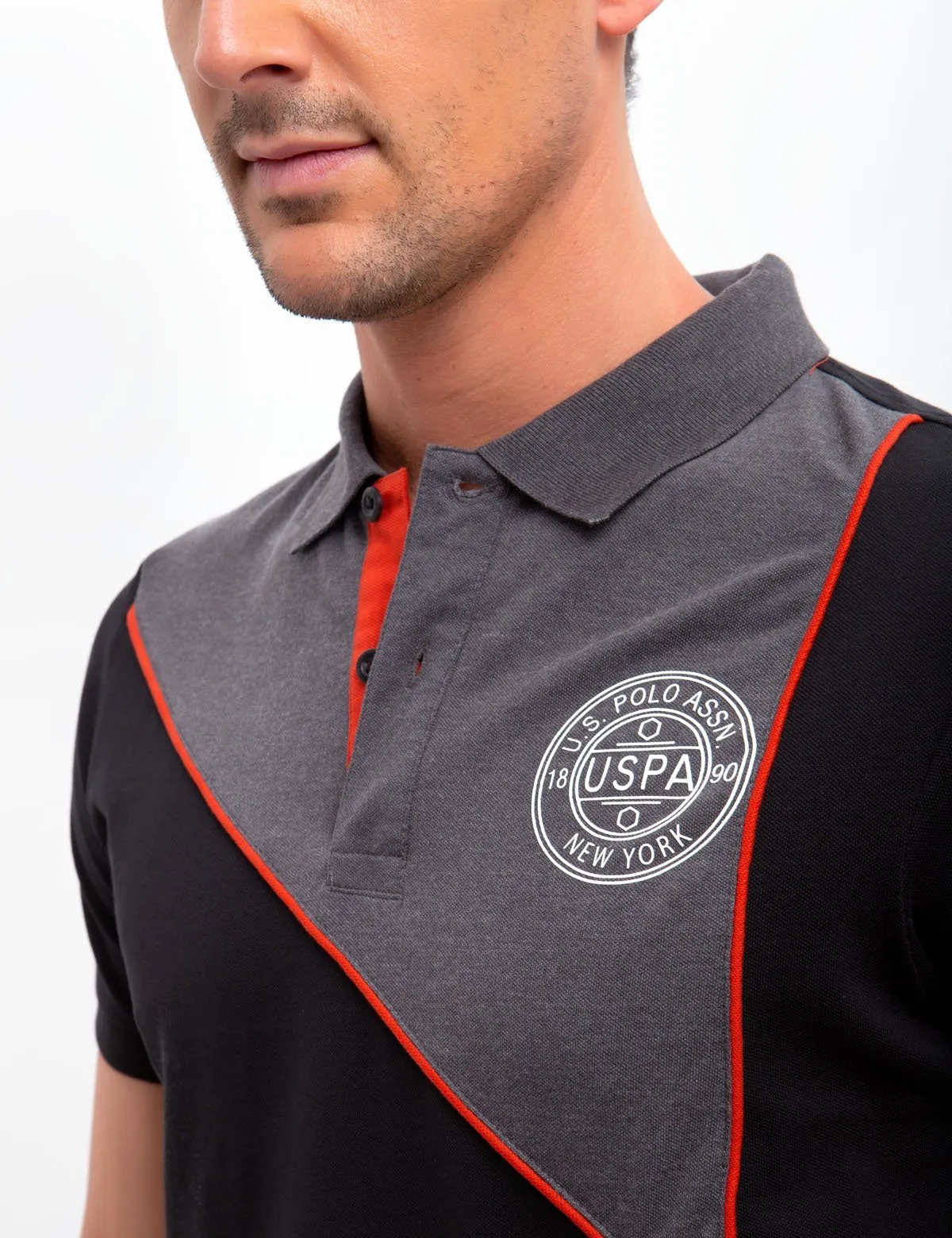 SLIM FIT STRETCH COLORBLOCK POLO SHIRT sold by U.S. Polo Assn. product image thumbnail 2