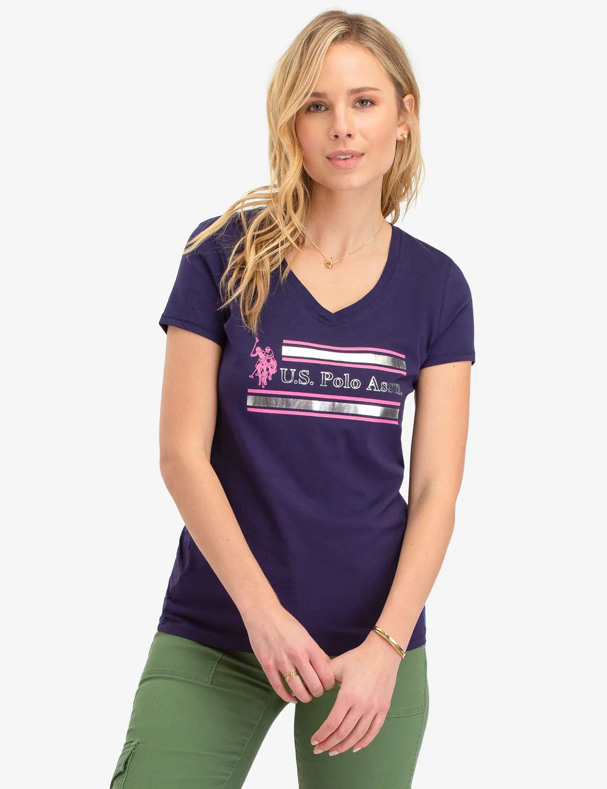 USPA FOIL STRIPED GRAPHIC T-SHIRT sold by U.S. Polo Assn. product image thumbnail 5