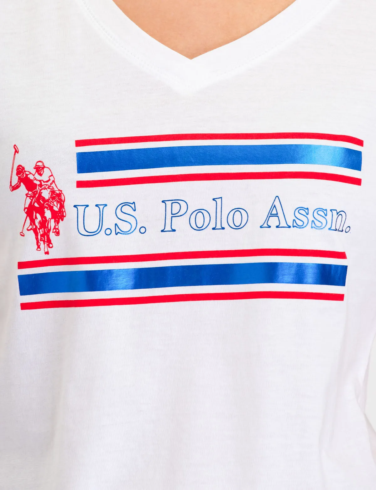 USPA FOIL STRIPED GRAPHIC T-SHIRT sold by U.S. Polo Assn. product image thumbnail 2
