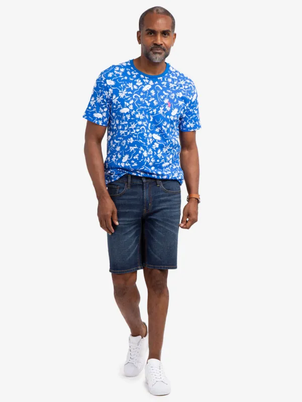 TROPICAL PRINT JERSEY T-SHIRT sold by U.S. Polo Assn.
