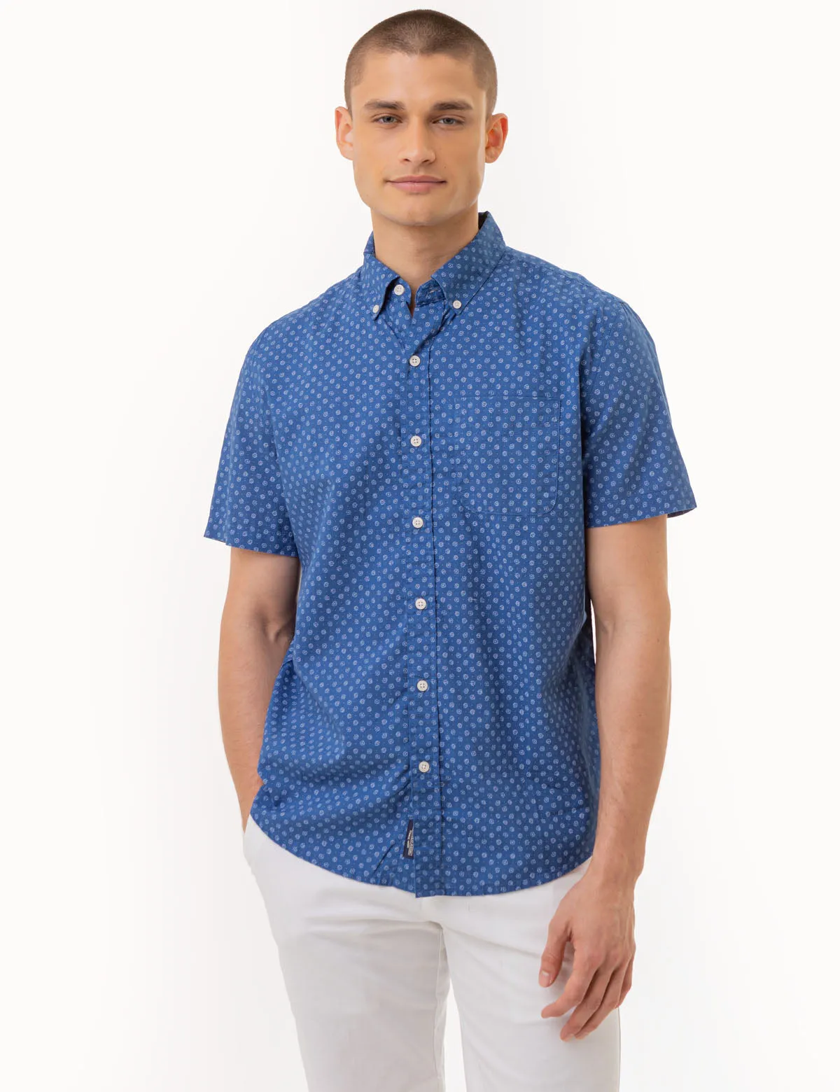 DITSY PRINT SHORT SLEEVE WOVEN SHIRT sold by U.S. Polo Assn.
