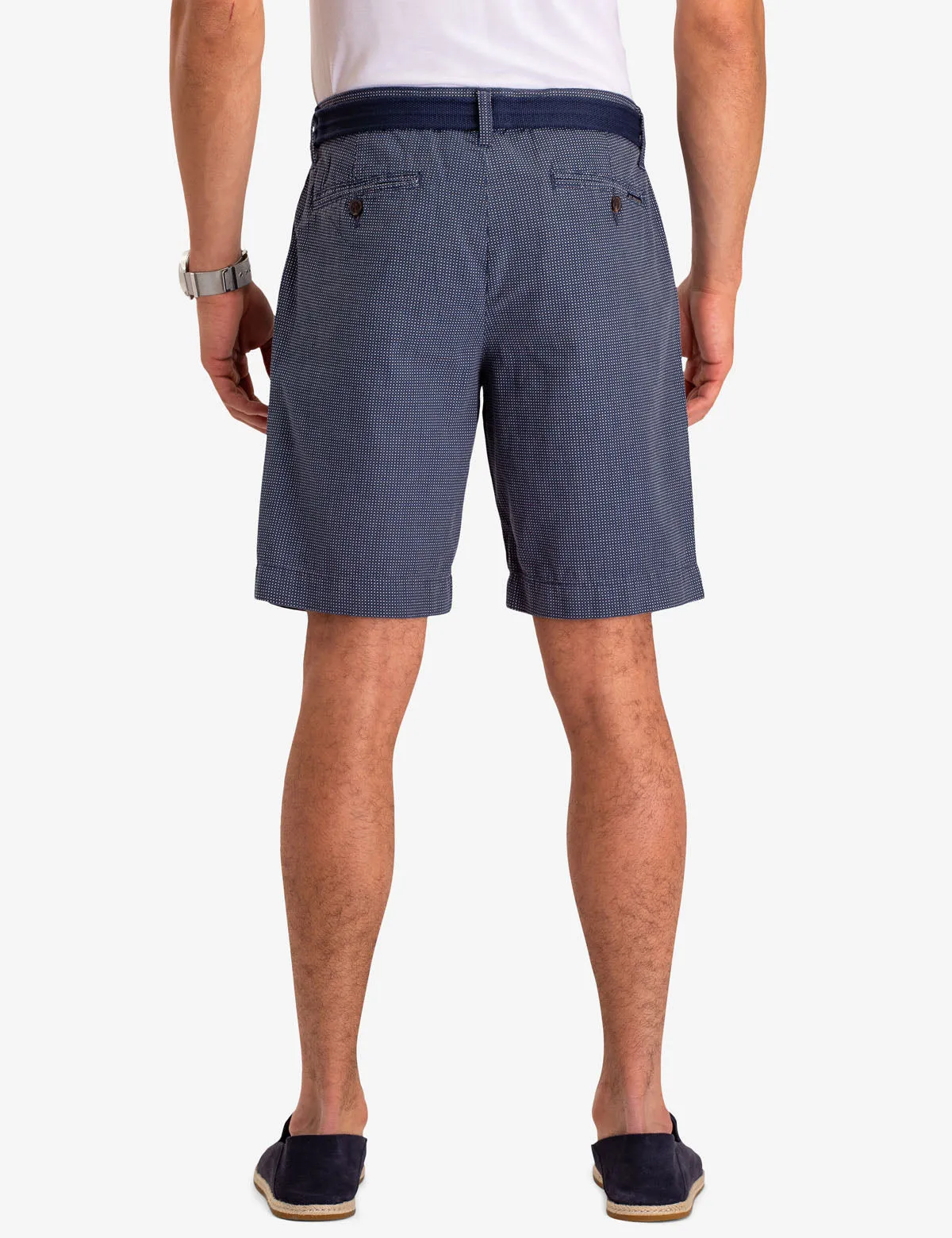 BELTED PRINTED CHAMBRAY SHORTS sold by U.S. Polo Assn. product image thumbnail 3