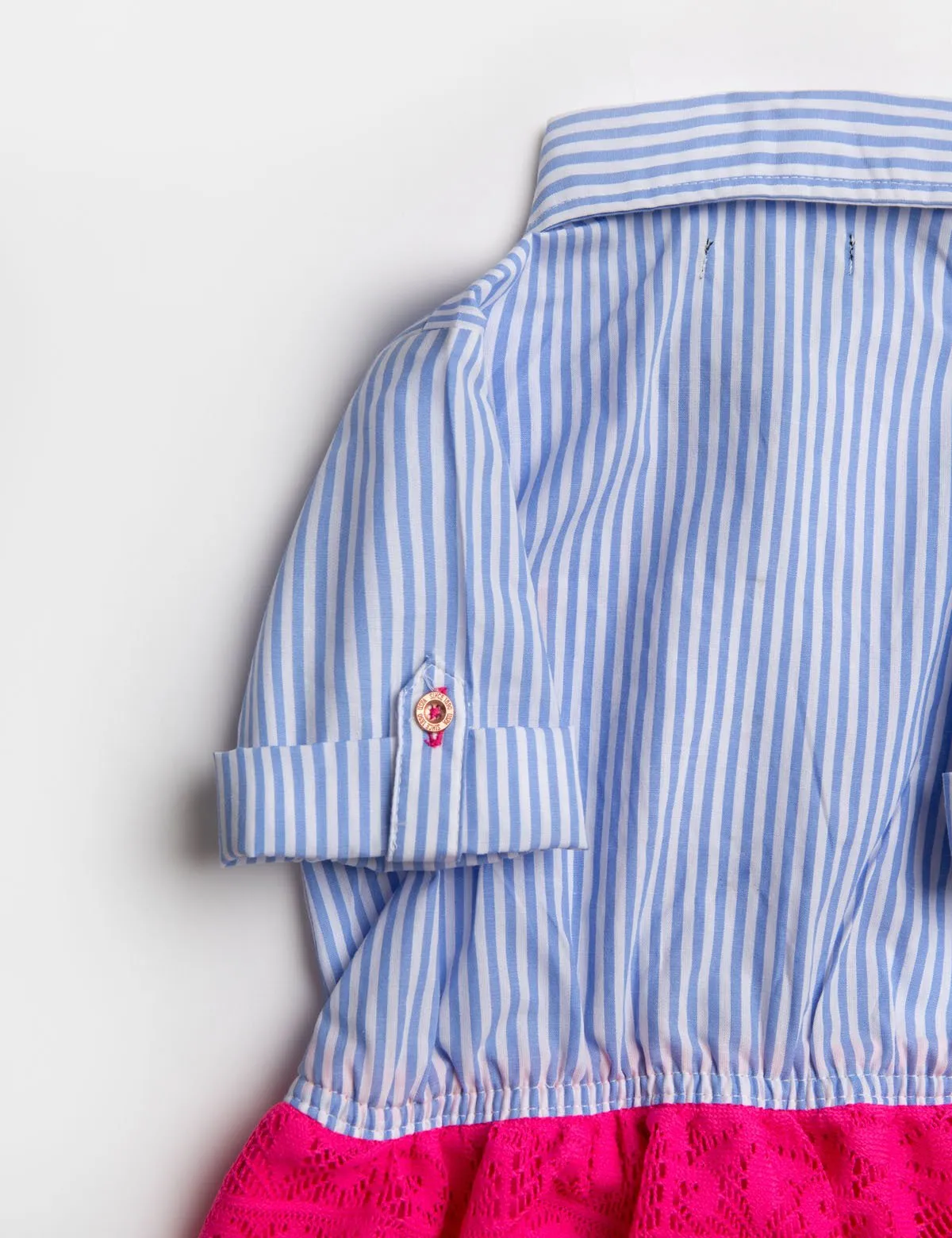 GIRLS DRESS WITH STRIPES AND LACE sold by U.S. Polo Assn. product image thumbnail 4