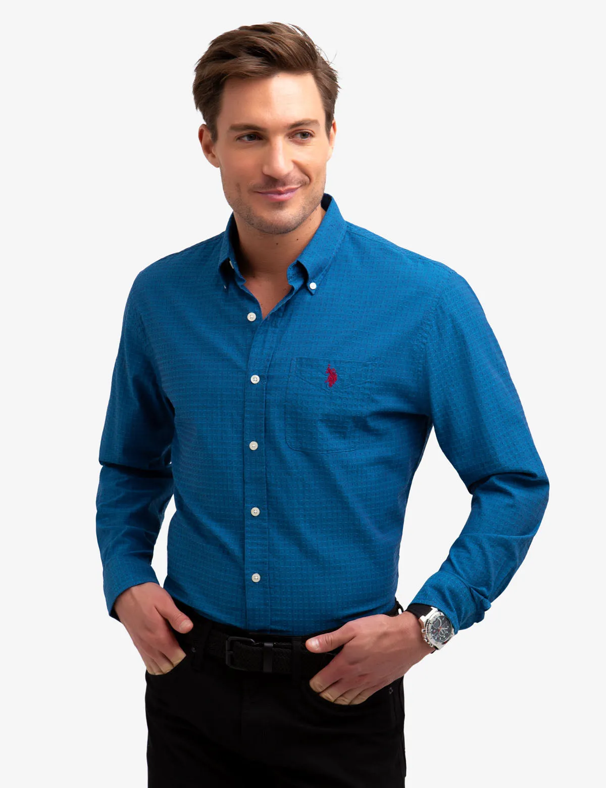 DOBBY DOT SHIRT sold by U.S. Polo Assn. product image thumbnail 4