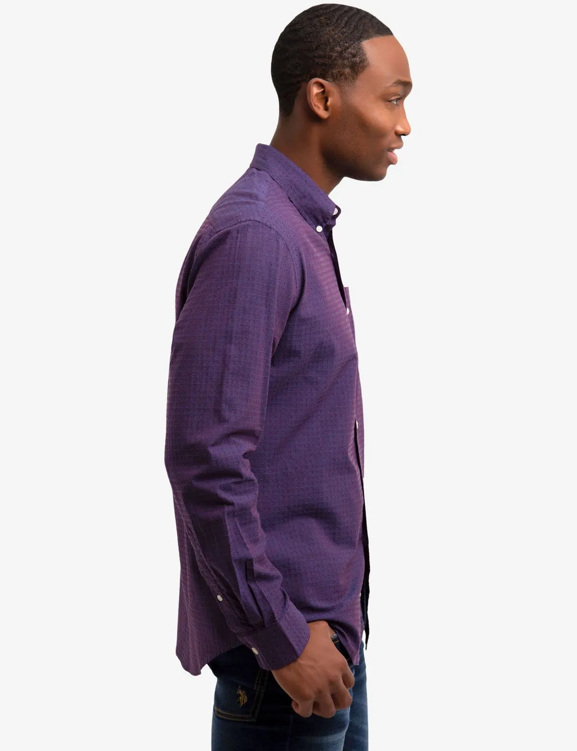 DOBBY DOT SHIRT sold by U.S. Polo Assn. product image thumbnail 2