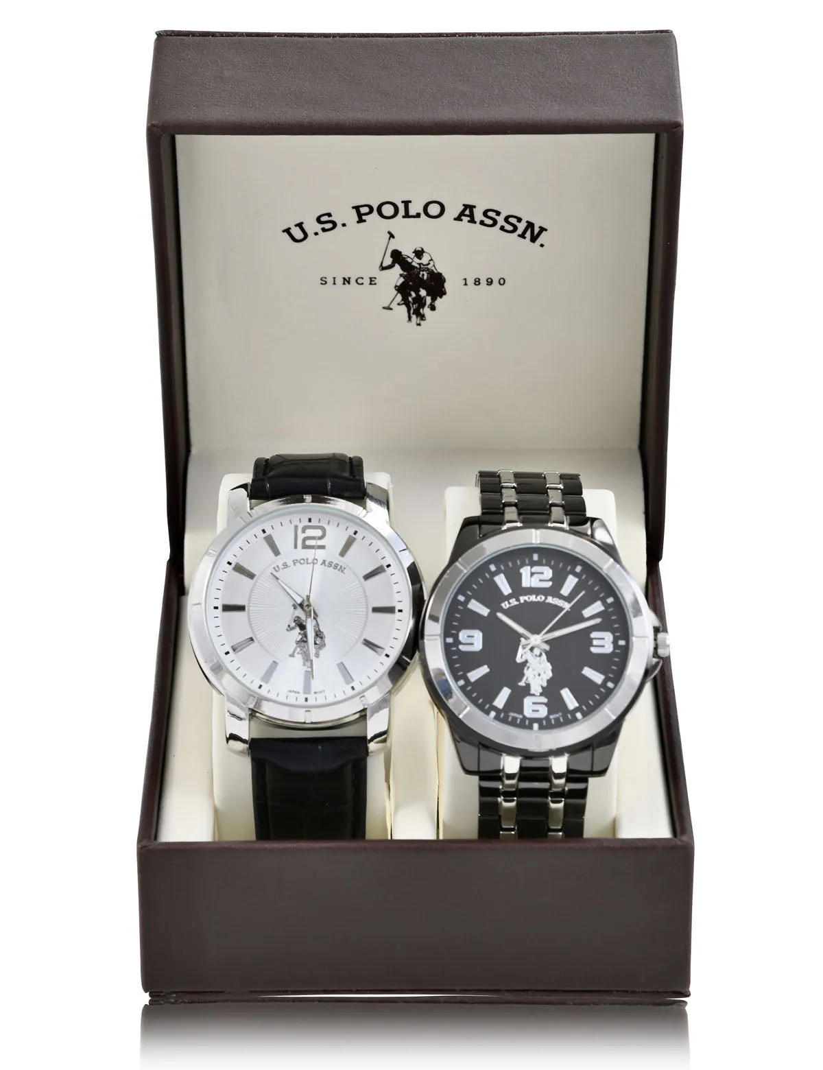 MEN'S LINK AND CROC STRAP WATCH SET sold by U.S. Polo Assn. product image thumbnail 2