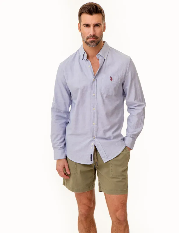 YARN DYE SQUARE WEAVE LONG SLEEVE SHIRT sold by U.S. Polo Assn.