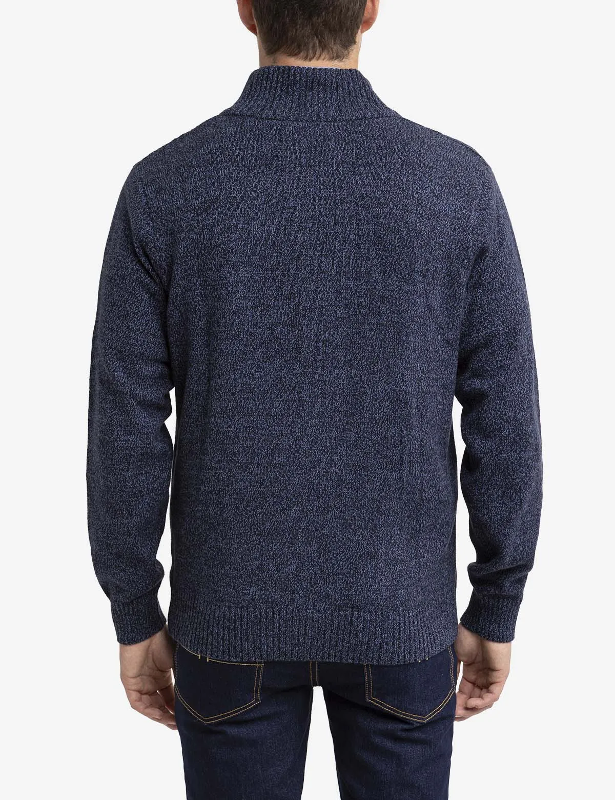 TEXTURED YOKE FULL ZIP SWEATER sold by U.S. Polo Assn. product image thumbnail 2