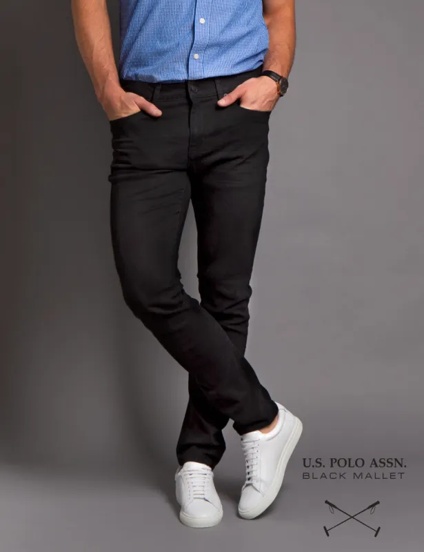 BLACK MALLET SKINNY FIT DENIM sold by U.S. Polo Assn.