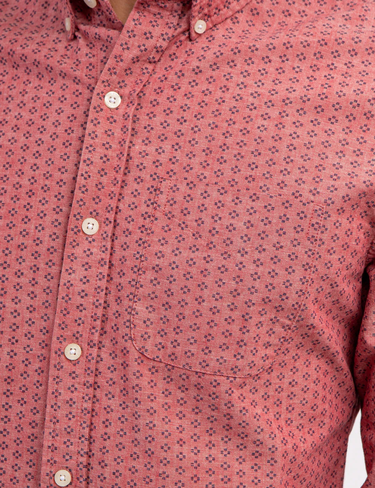 COTTON SLUB DISCHARGED PRINT SHIRT sold by U.S. Polo Assn. product image thumbnail 2