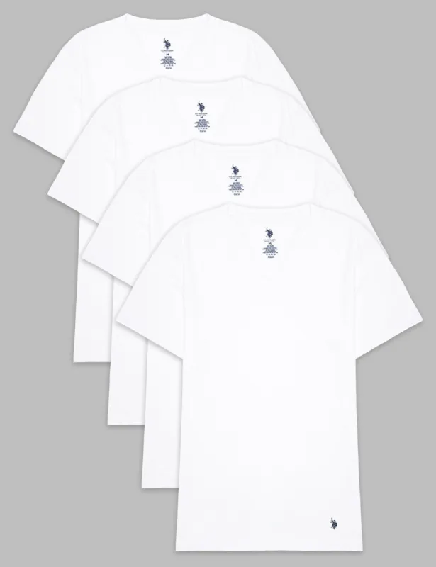 4 PACK COTTON JERSEY V-NECK T-SHIRTS sold by U.S. Polo Assn.