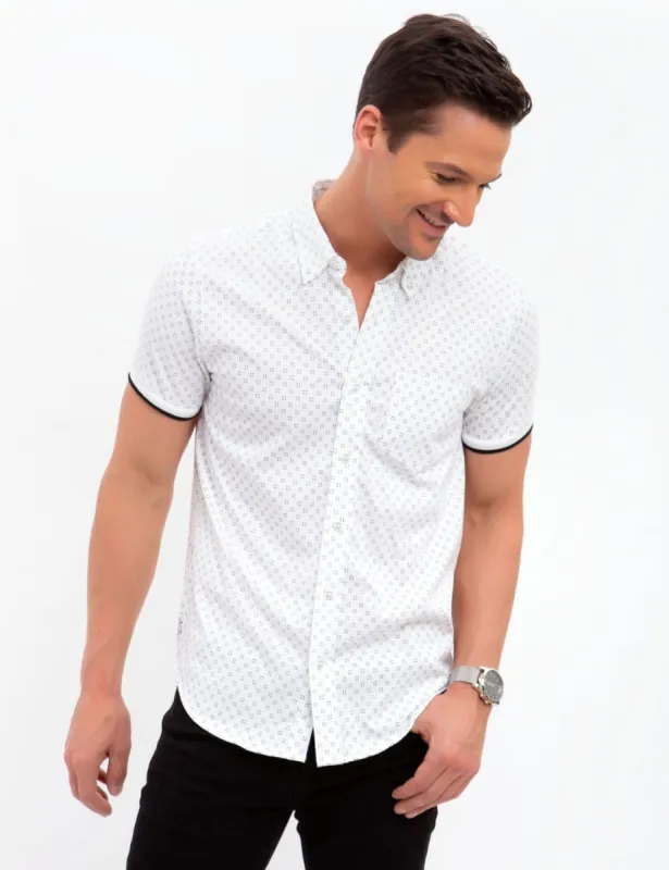 SLIM FIT PRINTED SHIRT sold by U.S. Polo Assn.