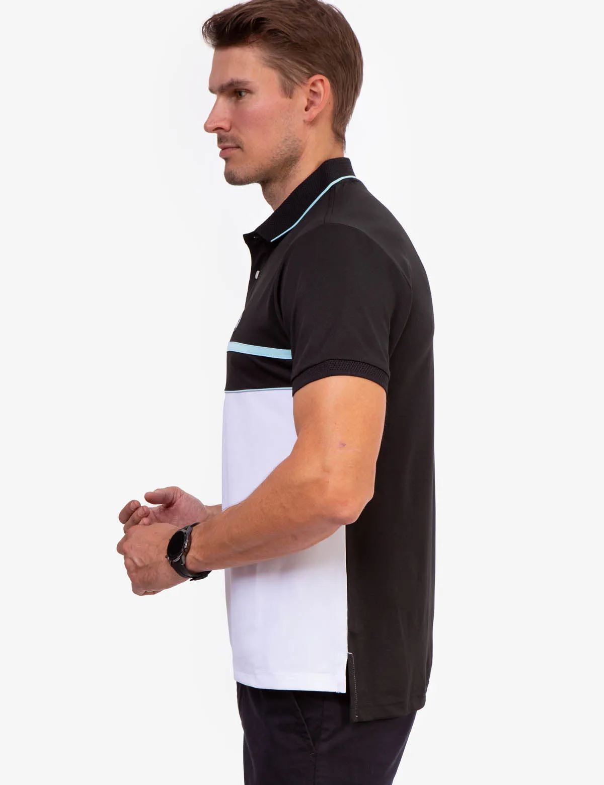 USPA PIQUE COLORBLOCK POLO SHIRT sold by U.S. Polo Assn. product image thumbnail 3