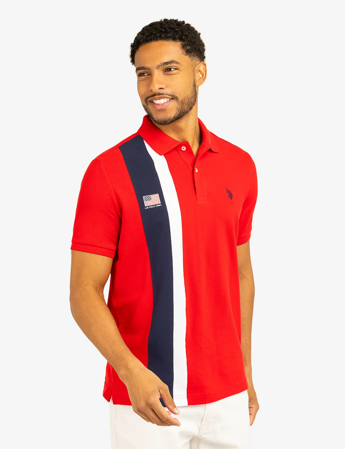 VERTICAL SASH COLOR BLOCK PIQUE POLO SHIRT sold by U.S. Polo Assn. product image thumbnail 5