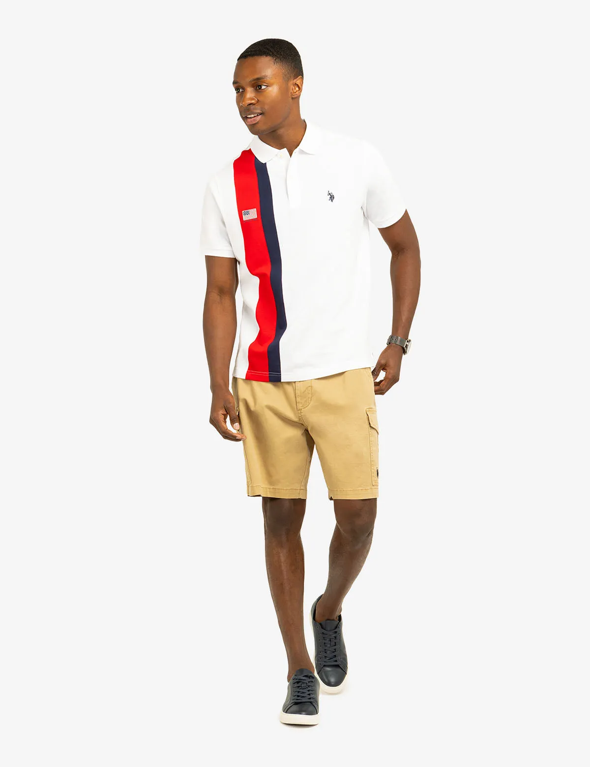 VERTICAL SASH COLOR BLOCK PIQUE POLO SHIRT sold by U.S. Polo Assn. product image thumbnail 2