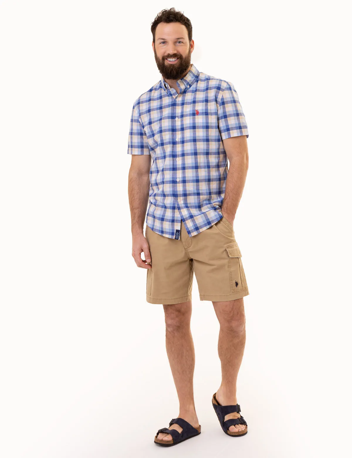 PLAID SLUB POPLIN SHORT SLEEVE SHIRT sold by U.S. Polo Assn. product image thumbnail 3