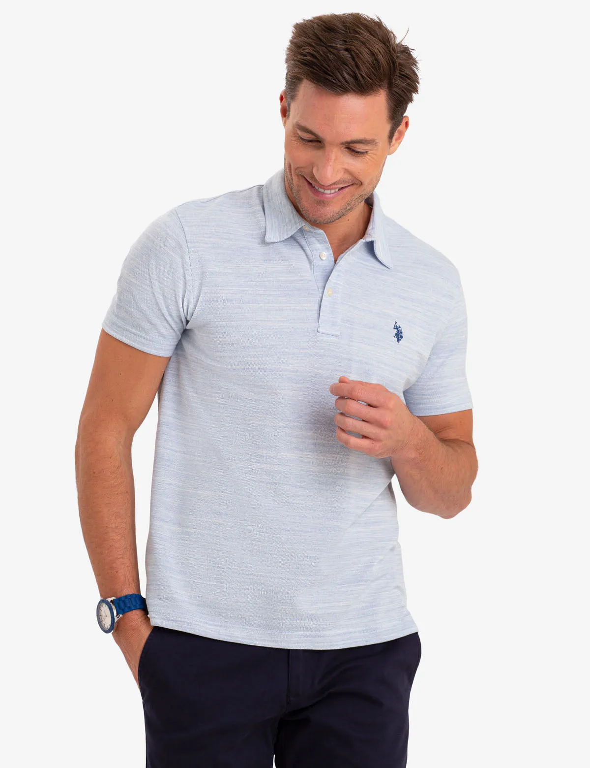 SPACE DYE POLO SHIRT sold by U.S. Polo Assn. product image thumbnail 3