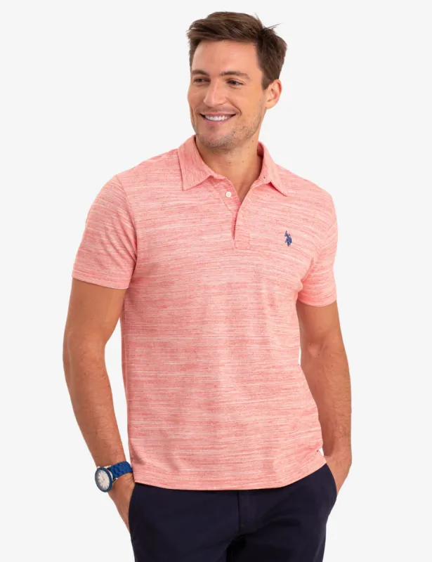 SPACE DYE POLO SHIRT sold by U.S. Polo Assn.