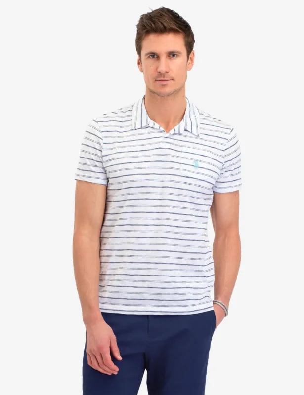 BLACK MALLET VERTICAL LOGO POLO SHIRT sold by U.S. Polo Assn.