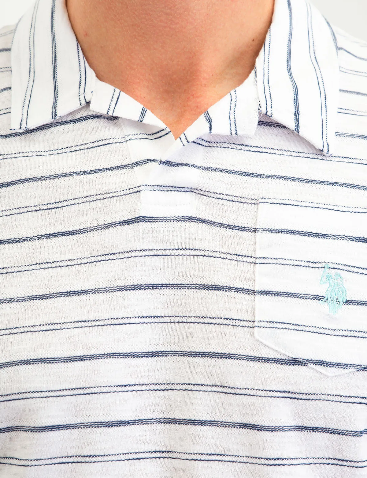 BLACK MALLET VERTICAL LOGO POLO SHIRT sold by U.S. Polo Assn. product image thumbnail 3