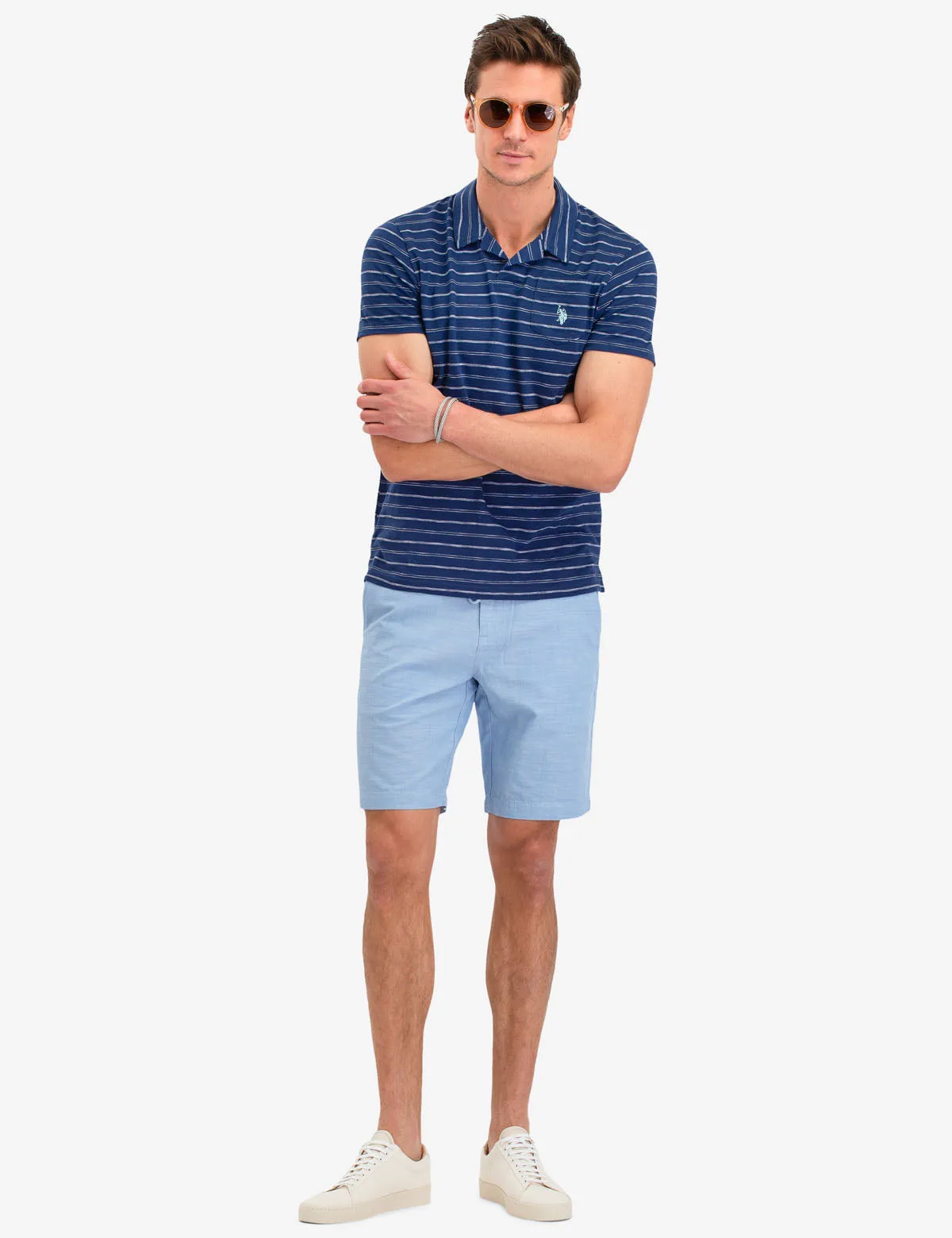 BLACK MALLET VERTICAL LOGO POLO SHIRT sold by U.S. Polo Assn. product image thumbnail 5