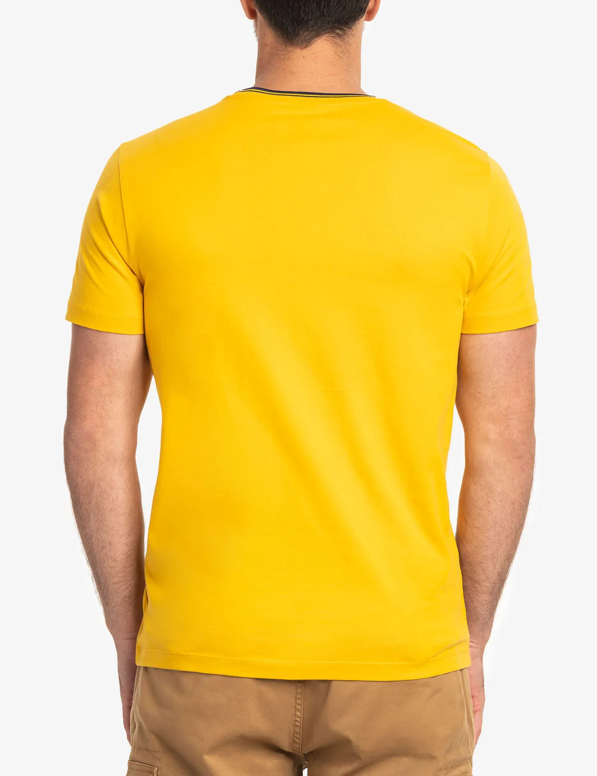 TIPPED CREW NECK COLLAR T-SHIRT sold by U.S. Polo Assn. product image thumbnail 4