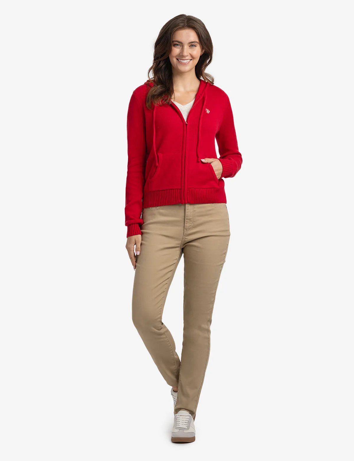 ZIP UP SWEATER WITH HOOD sold by U.S. Polo Assn. product image thumbnail 3
