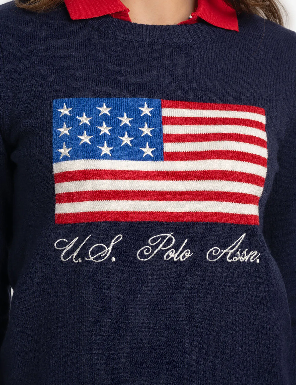 FLAG CREW NECK SWEATER sold by U.S. Polo Assn. product image thumbnail 2