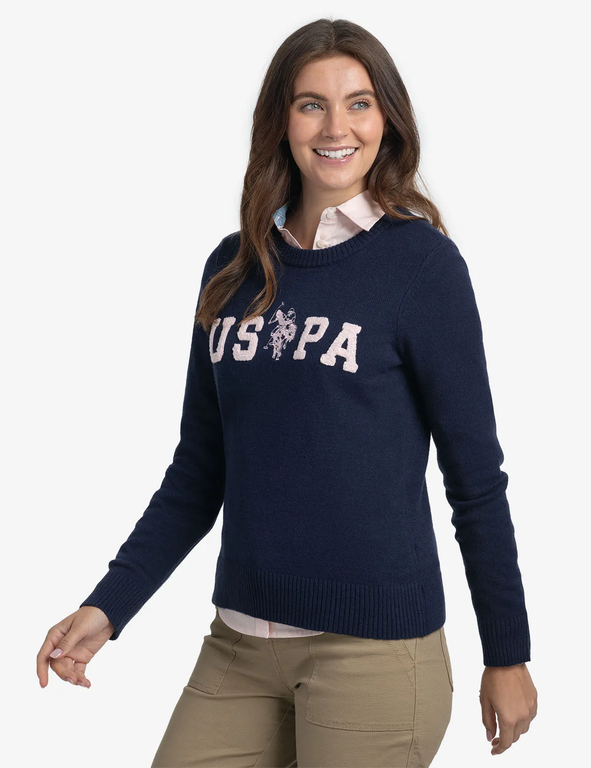 USPA LOGO CREW NECK SWEATER sold by U.S. Polo Assn. product image thumbnail 2
