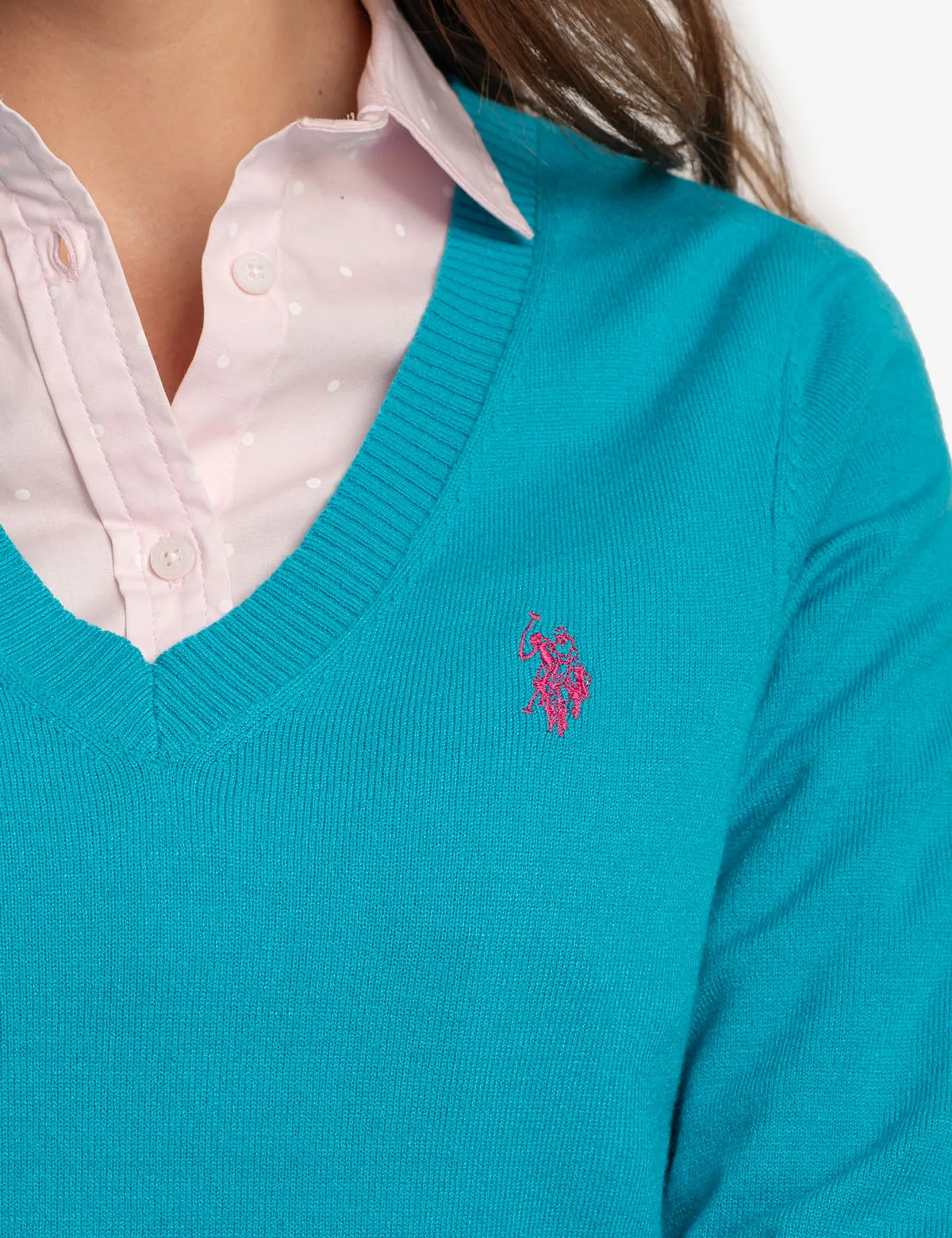 SOFT TOUCH V-NECK SWEATER sold by U.S. Polo Assn. product image thumbnail 3