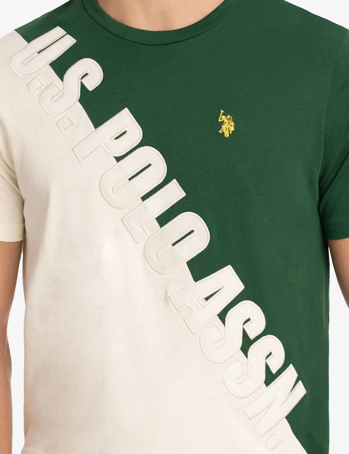 U.S. POLO ASSN. DIAGONAL COLORBLOCK T-SHIRT sold by U.S. Polo Assn. product image thumbnail 3