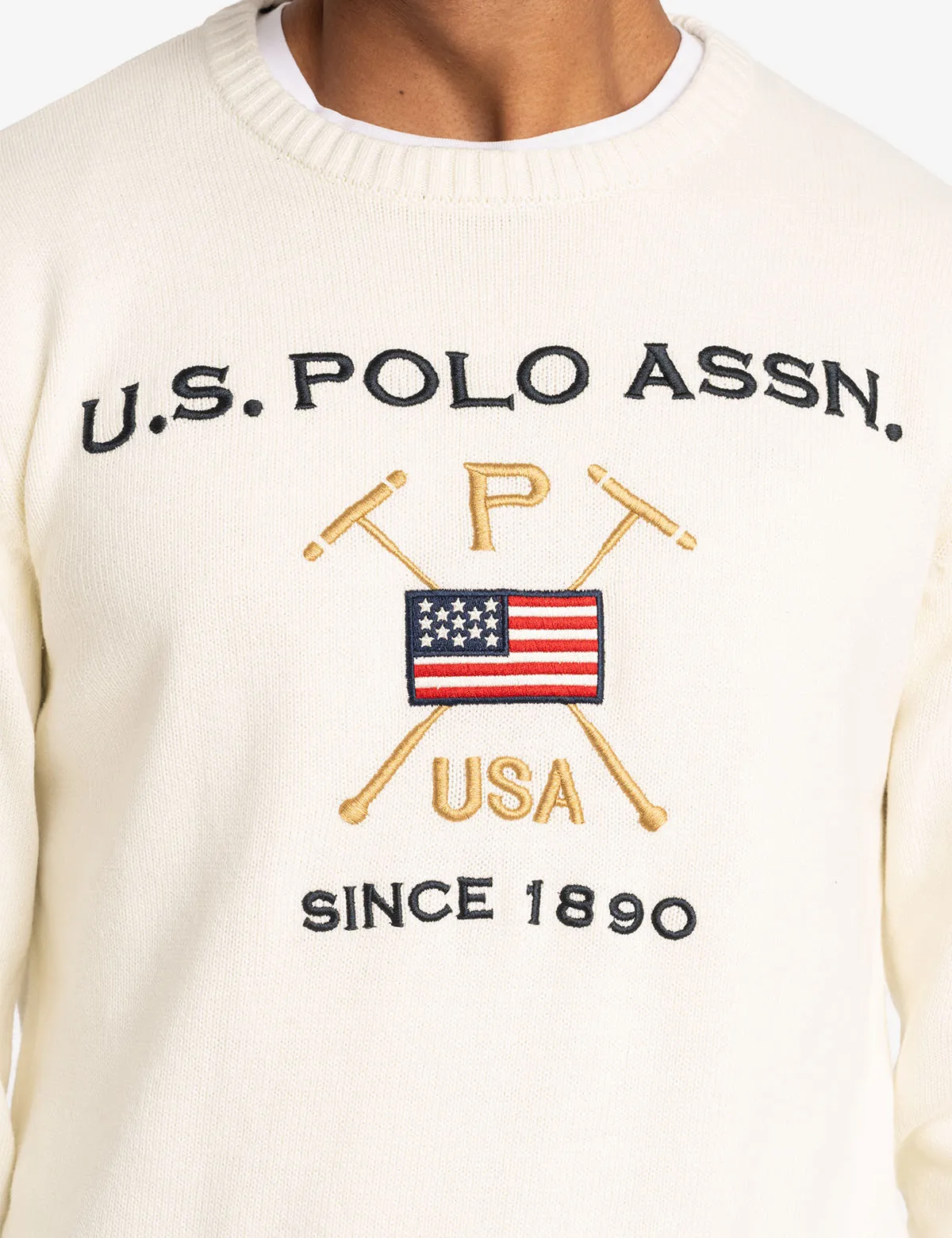USPA MALLET CREW NECK SWEATER sold by U.S. Polo Assn. product image thumbnail 3