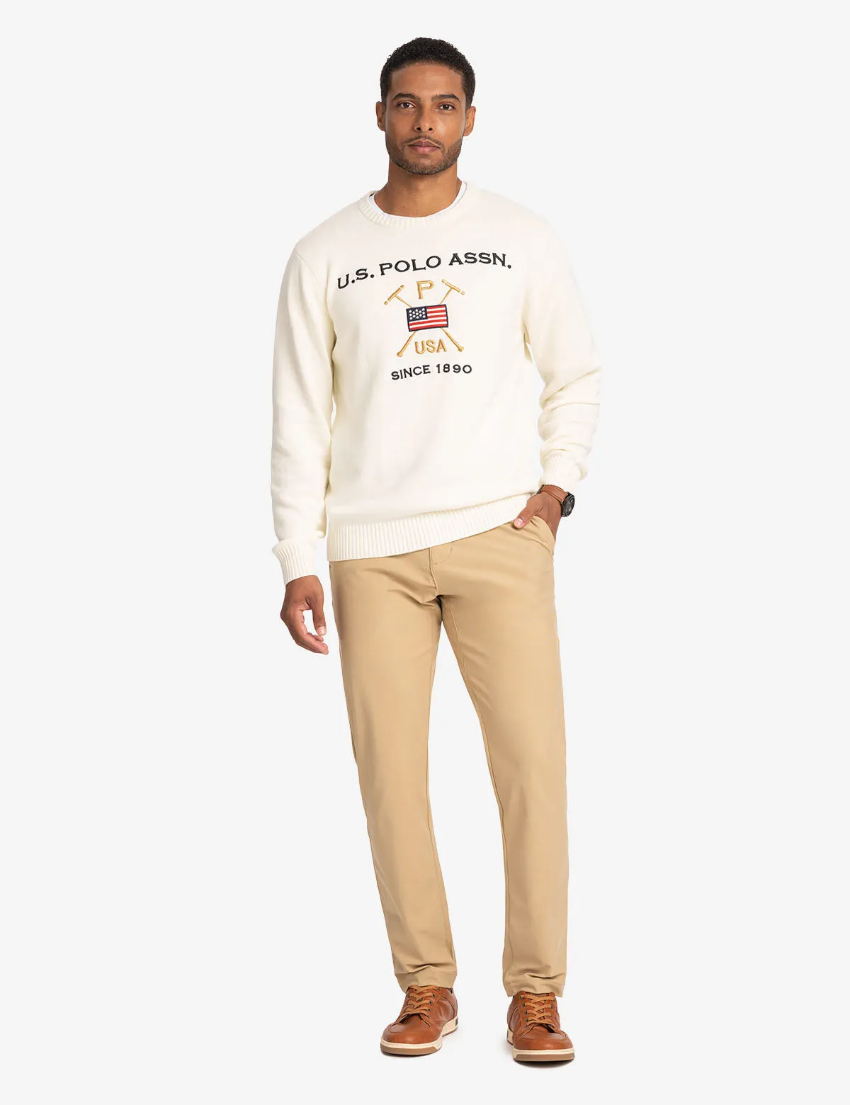 USPA MALLET CREW NECK SWEATER sold by U.S. Polo Assn. product image thumbnail 5