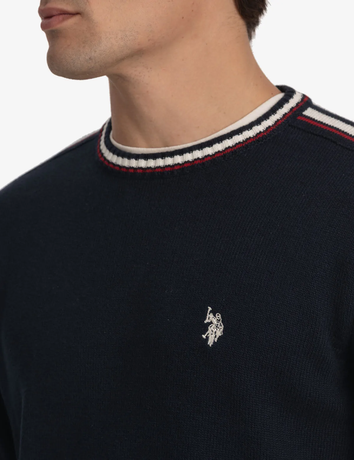 SIGNATURE STRIPE CREW NECK SWEATER sold by U.S. Polo Assn. product image thumbnail 5