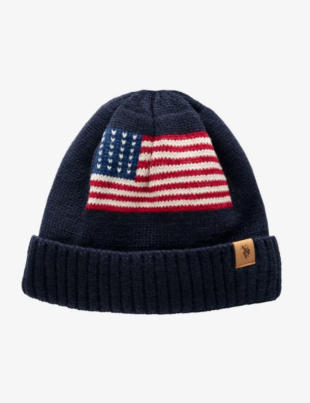 MENS AMERICANA FLEECE LINED BEANIE sold by U.S. Polo Assn.