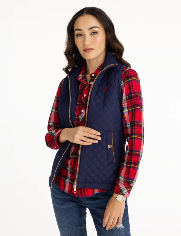 SIDE KNIT QUILTED VEST sold by U.S. Polo Assn.