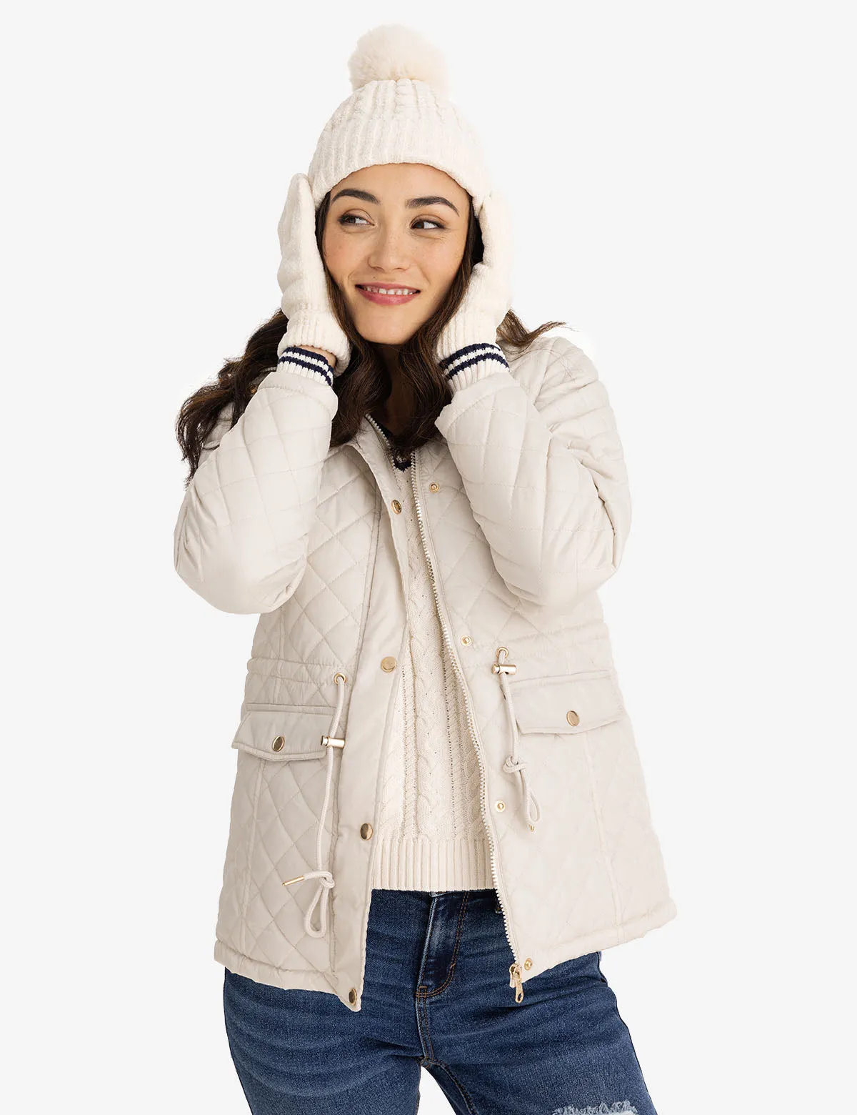 COZY QUILTED HOODED COAT sold by U.S. Polo Assn. product image thumbnail 4