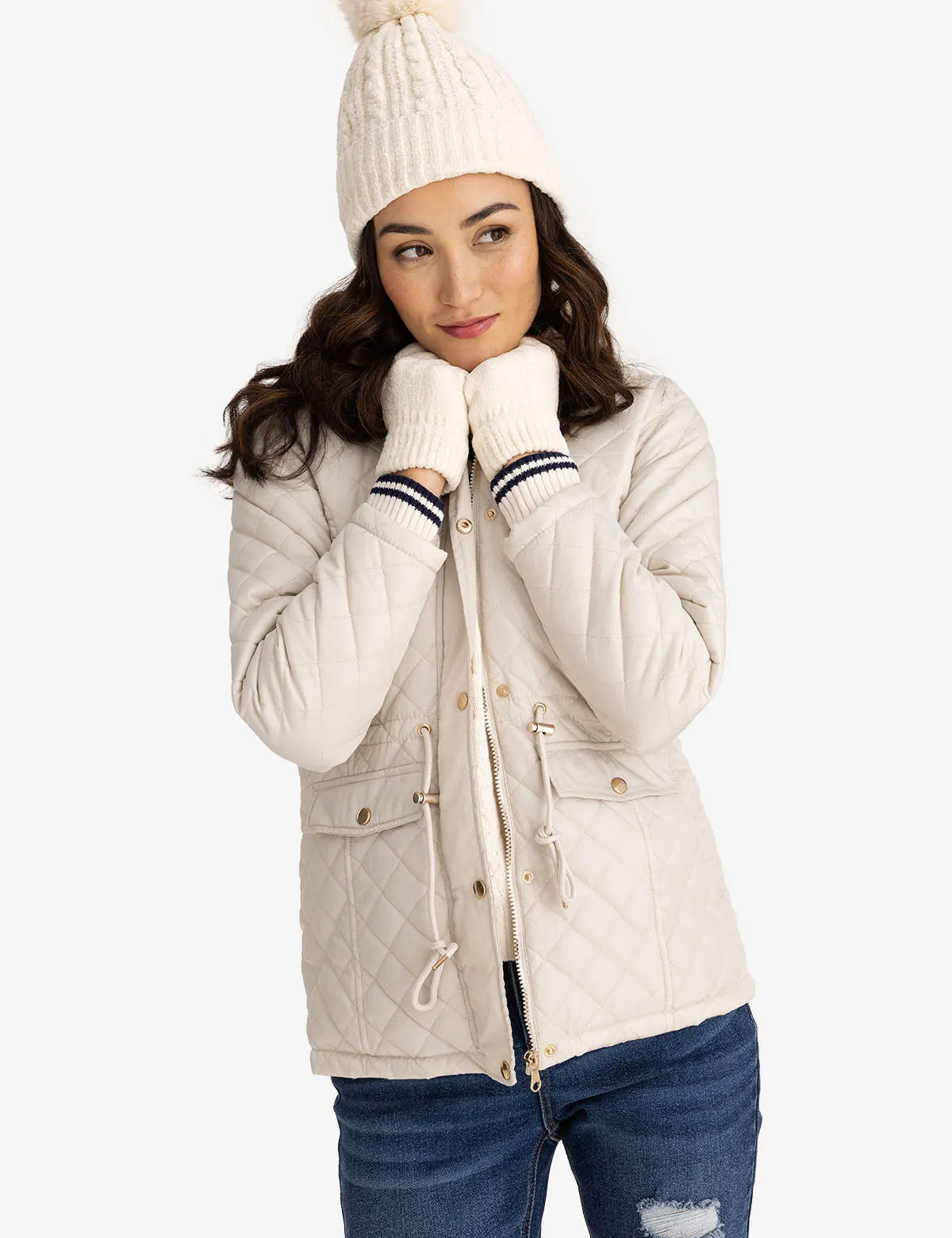COZY QUILTED HOODED COAT sold by U.S. Polo Assn. product image thumbnail 5