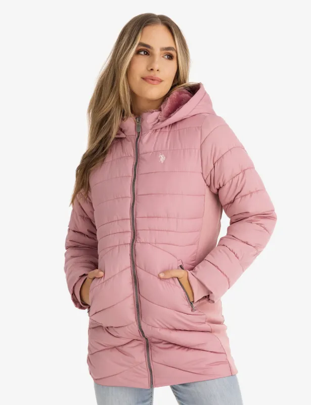 COZY HOODED PUFFER COAT sold by U.S. Polo Assn.