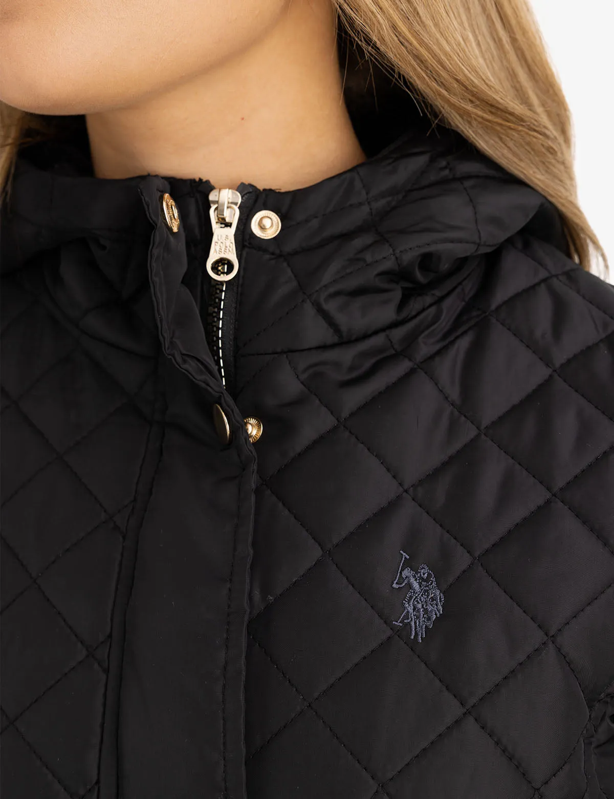 COZY QUILTED HOODED COAT sold by U.S. Polo Assn. product image thumbnail 5