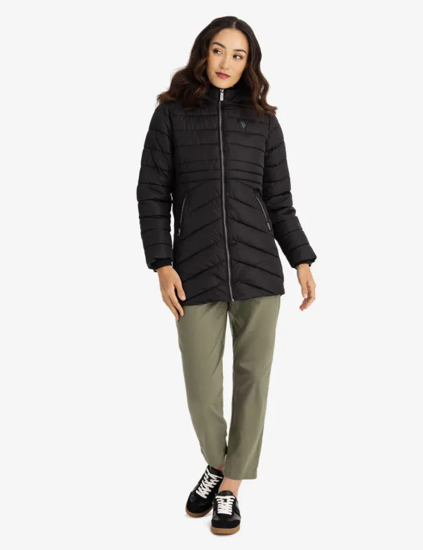 COZY HOODED PUFFER COAT sold by U.S. Polo Assn.