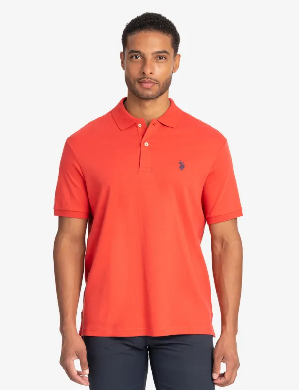 SOLID INTERLOCK POLO SHIRT sold by U.S. Polo Assn.