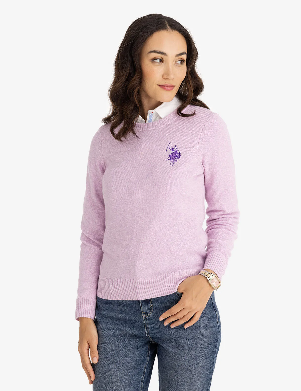 LARGE LOGO CREW NECK SWEATER sold by U.S. Polo Assn. product image thumbnail 5