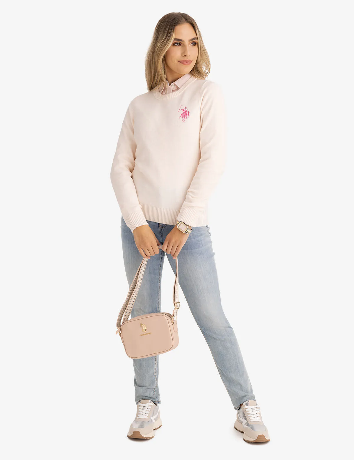 LARGE LOGO CREW NECK SWEATER sold by U.S. Polo Assn. product image thumbnail 2